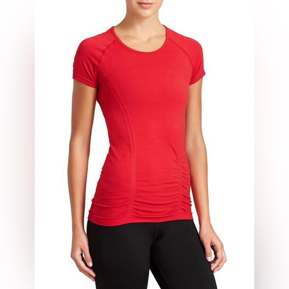 Athleta Tops - Athleta Red Fastest Track Athletic Tee Size Large
